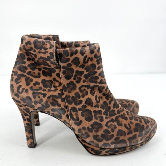 NEW Paul Green Caliente Leopardino Sahara Leopard Print Booties Size 10 US - Picture 2 of 12